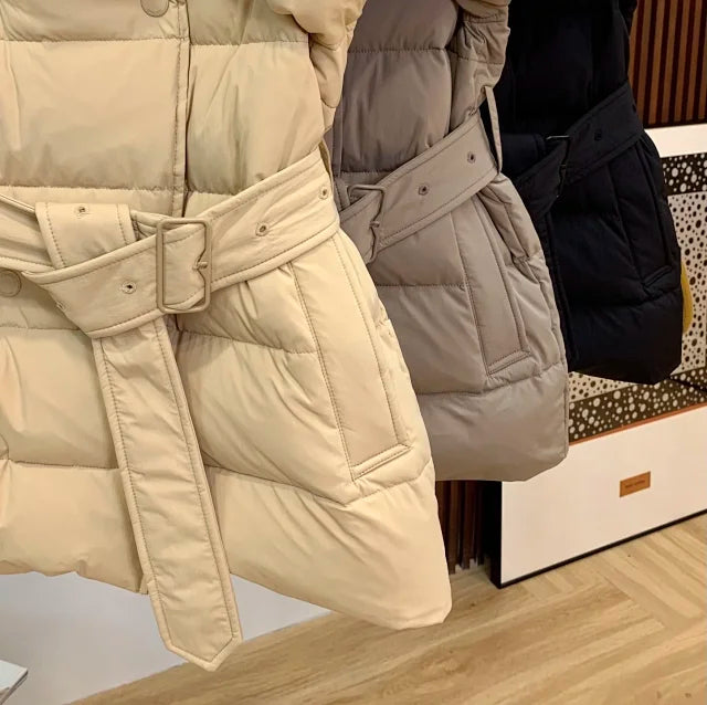 Belted Down Jacket