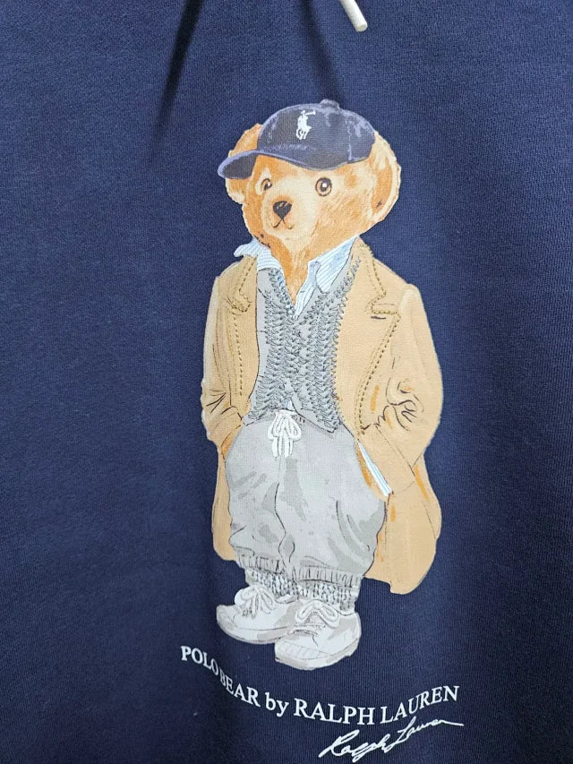 Classic Navy Bear Hoodie