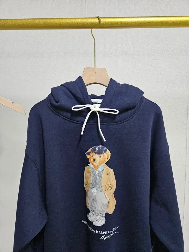 Classic Navy Bear Hoodie