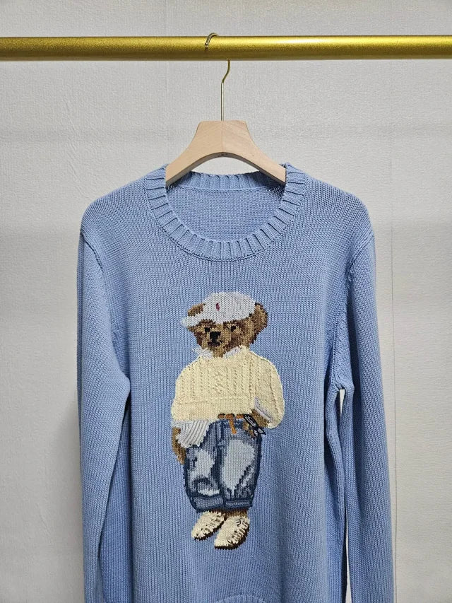 Casual Bear Knit Sweater