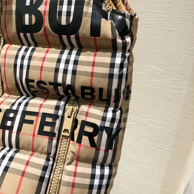 Check Puffer Vest