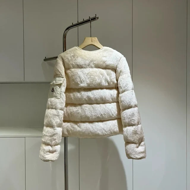 Plush Quilted Down Jacket