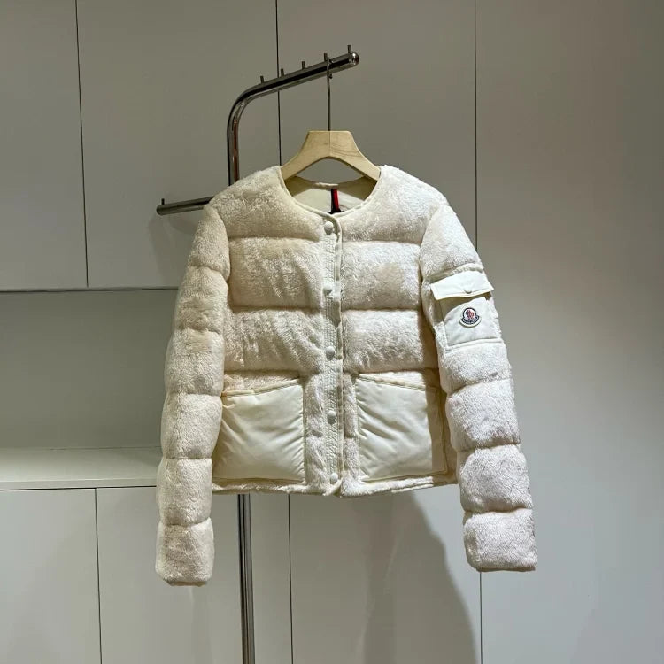 Plush Quilted Down Jacket