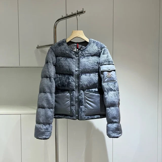 Plush Quilted Down Jacket