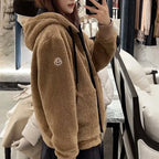 Teddy Fleece Zip Hoodie Jacket