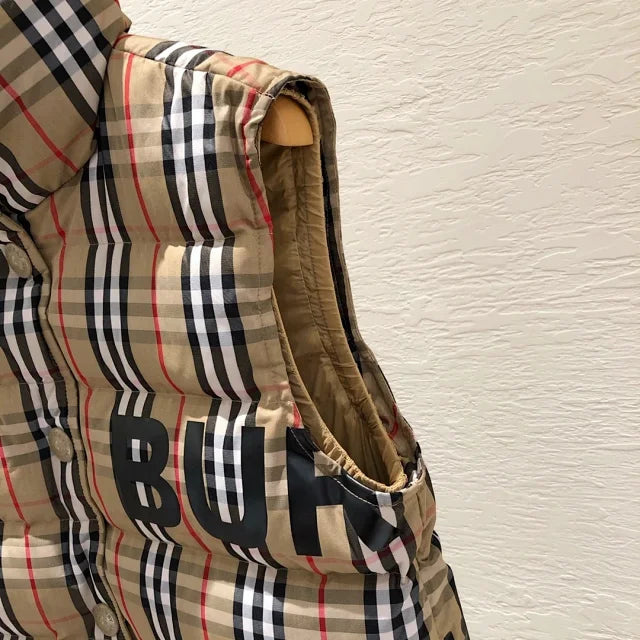 Check Puffer Vest