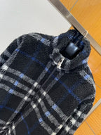 Plaid Shearling Jacket