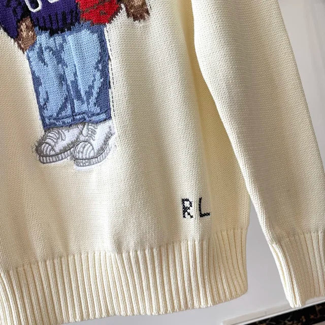 Cream USA Bear Knit Sweater