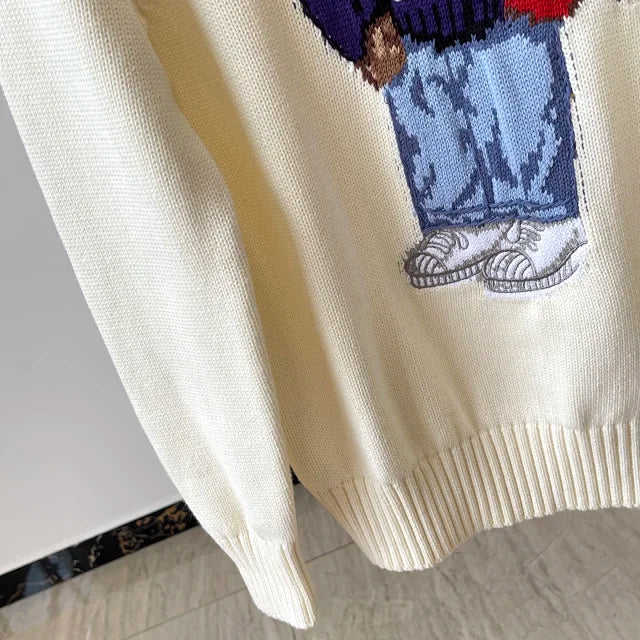 Cream USA Bear Knit Sweater