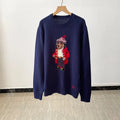 Navy Bear Knit Sweater