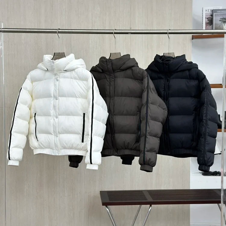 Stripe Detail Down Jacket