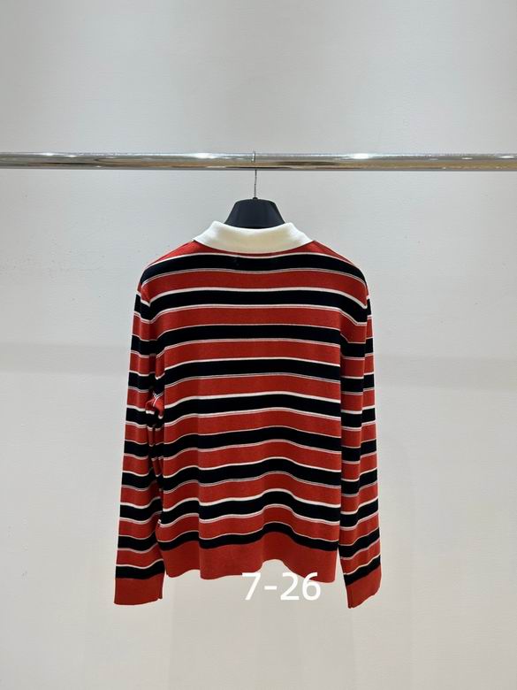 Remy Striped Collared Knit Top