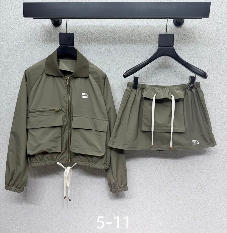 Sage Utility Jacket & Skirt Set