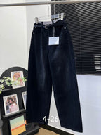 Soho Layered-Waist Wide-Leg Jeans