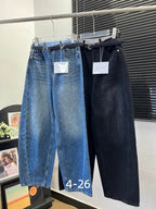 Soho Layered-Waist Wide-Leg Jeans