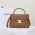 Classic Leather Top Handle Bag