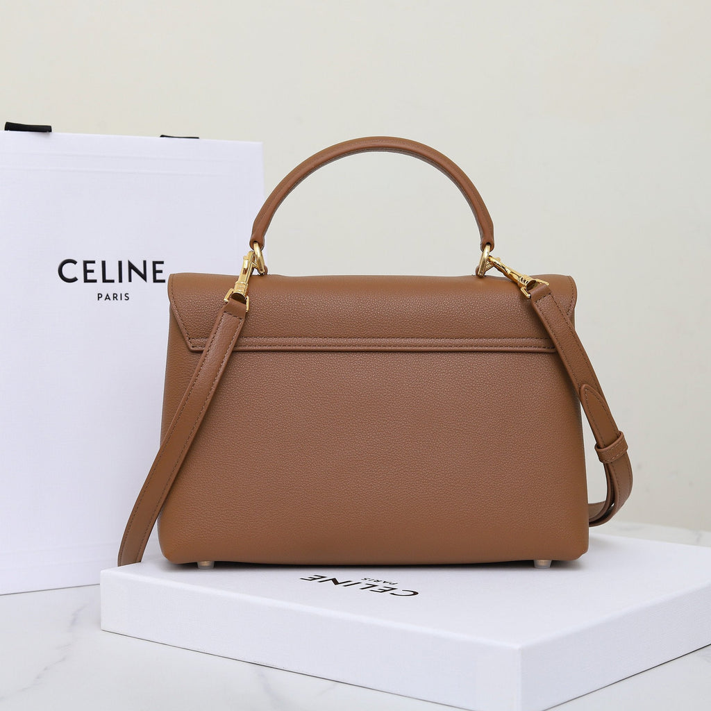Classic Leather Top Handle Bag