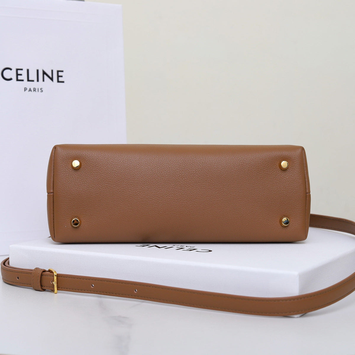 Classic Leather Top Handle Bag