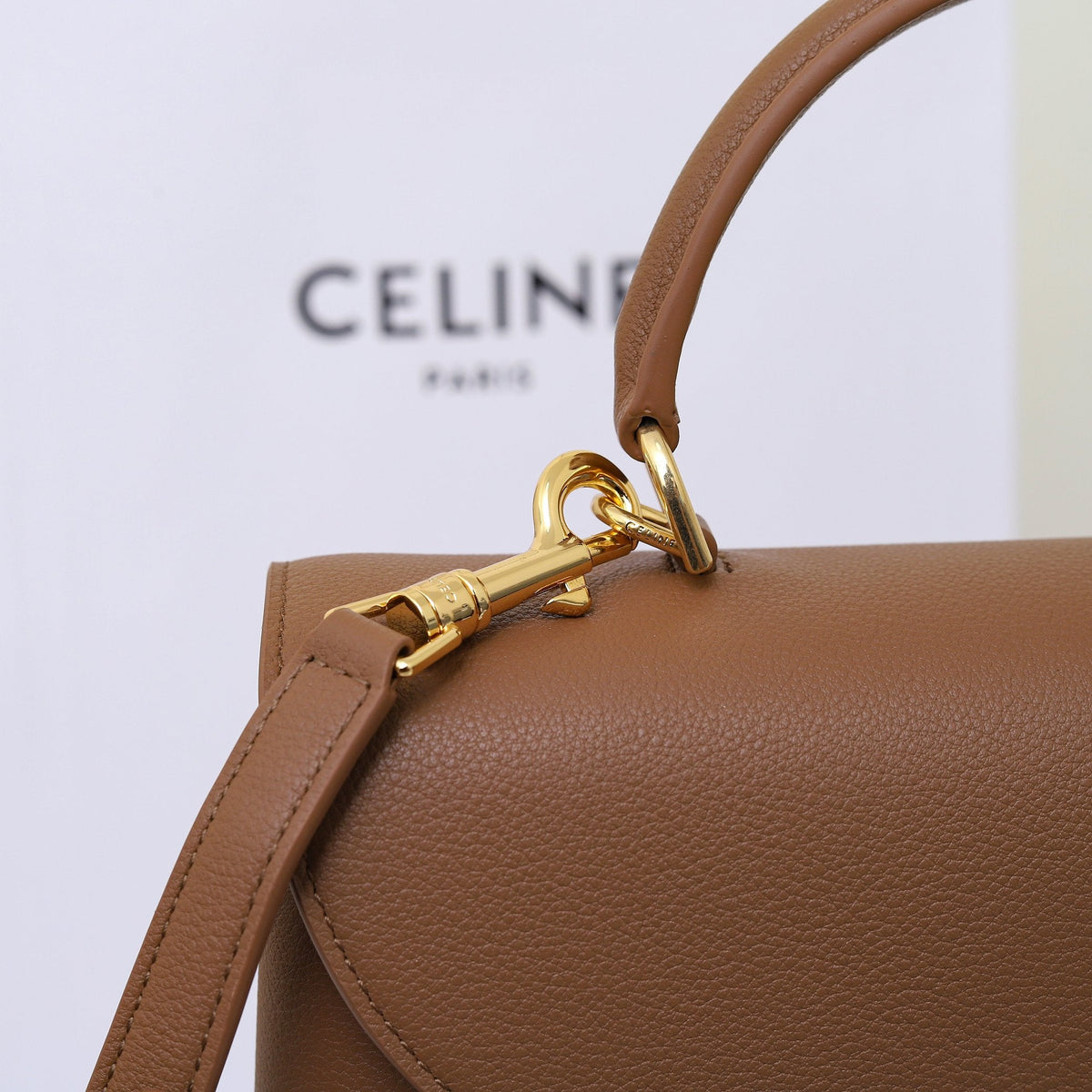 Classic Leather Top Handle Bag