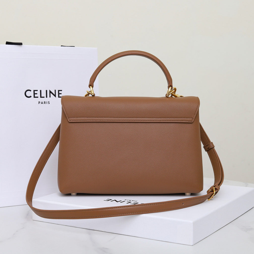 Classic Leather Top Handle Bag
