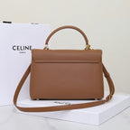 Classic Leather Top Handle Bag