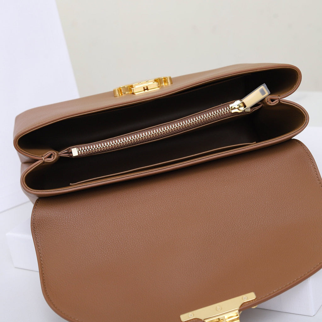 Classic Leather Top Handle Bag