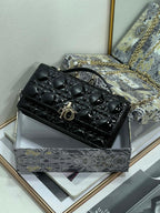Glossy Quilted Patent Bag