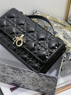Glossy Quilted Patent Bag