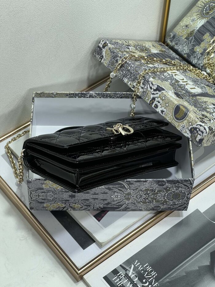 Glossy Quilted Patent Bag