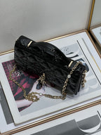 Glossy Quilted Patent Bag