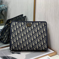 Oblique Canvas Pouch Bag