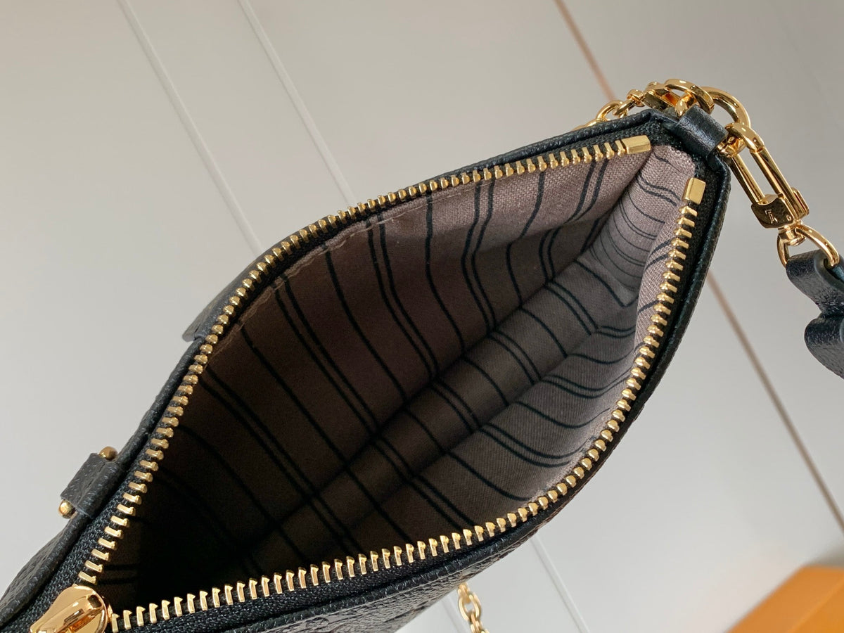 Embossed Leather Shoulder Bag